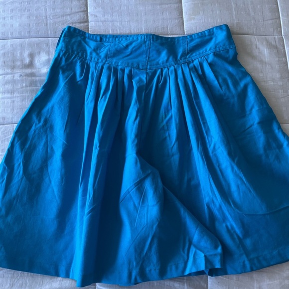 Vintage Deadstock 80s/90s Pleated Button-Front Turquoise Shorts S - Picture 10 of 14
